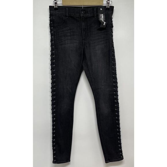 Express Women Laced Up Ankle Leggings Size 6L - Picture 1 of 13